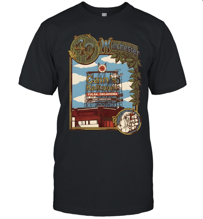 49 Winchester Tulsa Oklahoma 2026 Event Poster At Cain’s Ballroom On March 13 2026 Unisex T-Shirt