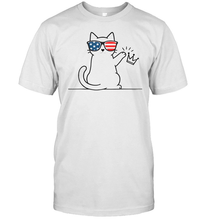Anti Trump Cat No Kings in America Funny Unisex T-Shirt