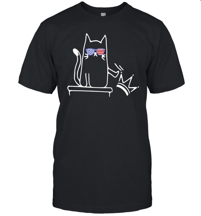 Anti Trump Funny Cat No Kings in America Political Unisex T-Shirt