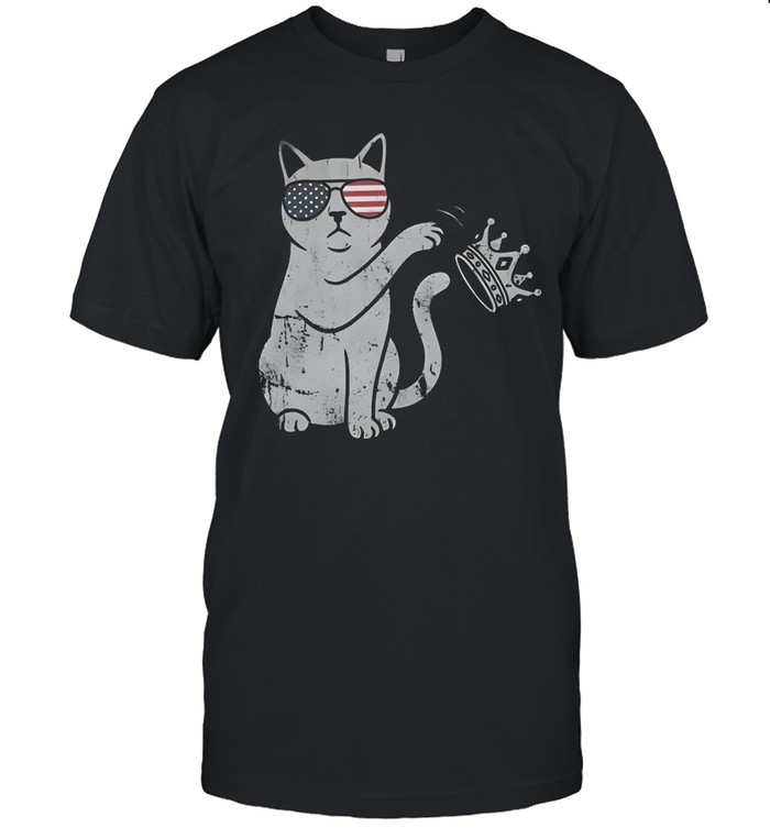 Anti Trump Funny Cat No Kings Political Unisex T-Shirt