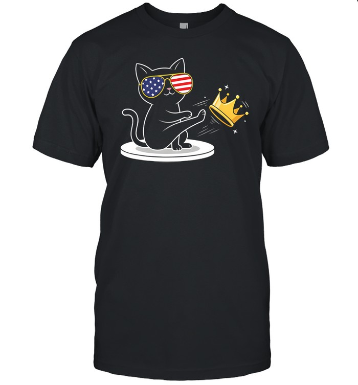 Anti Trump Funny Cat No Kings Unisex T-Shirt