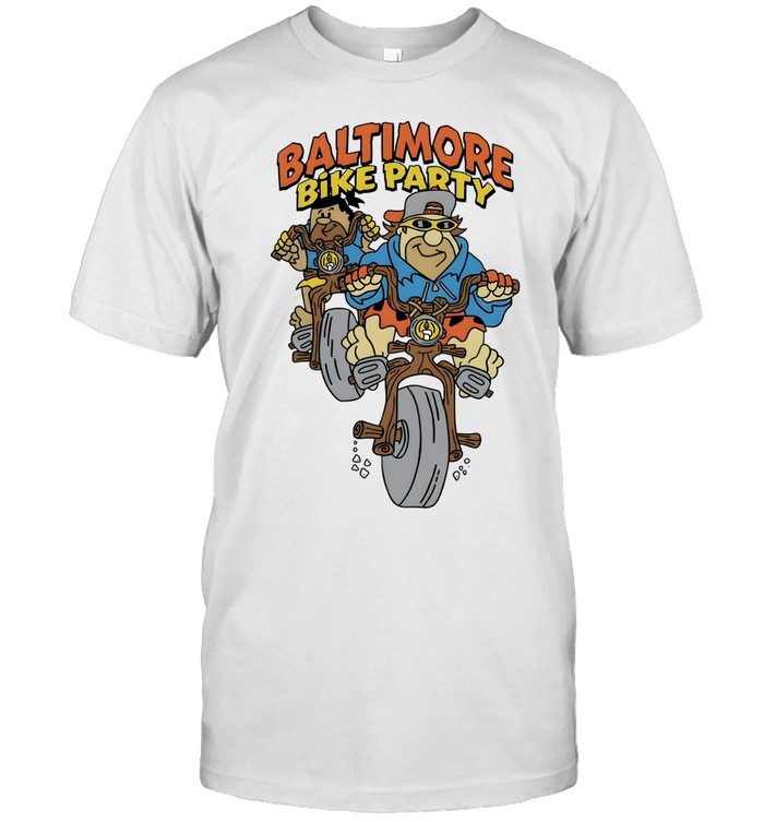 Baltimore Bike Party Cartoon Unisex T-Shirt