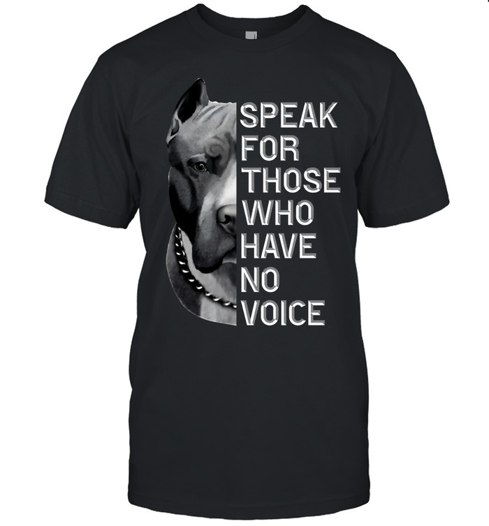 Pitbull speak for those who have no voice Unisex T-Shirt