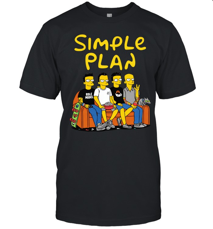 Simple Plan Band On The Couch Role Model Sofa Unisex T-Shirt