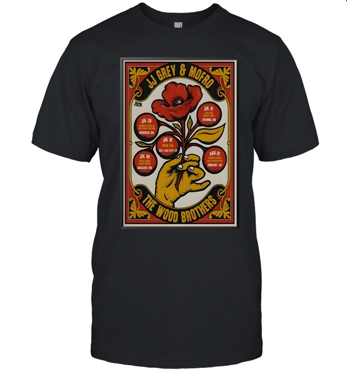 Summer Poster The Wood Brothers With JJ Grey And Mofro 2026 Unisex T-Shirt