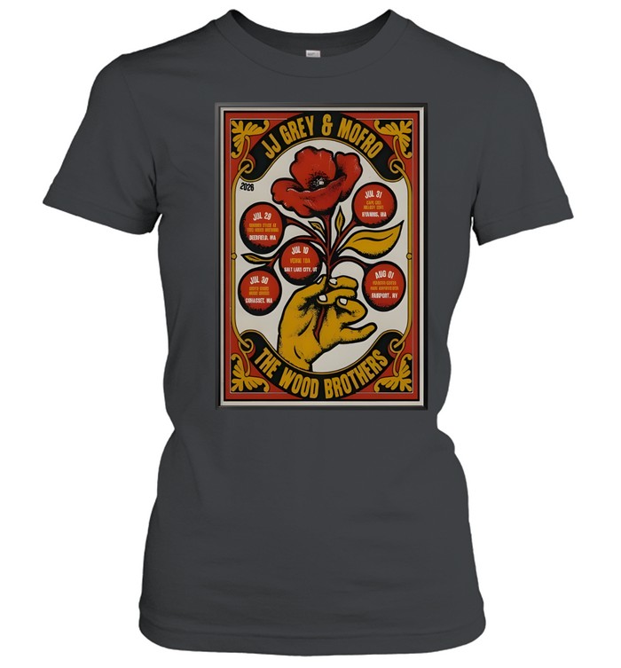 Summer Poster The Wood Brothers With JJ Grey And Mofro 2026 Women T-Shirt