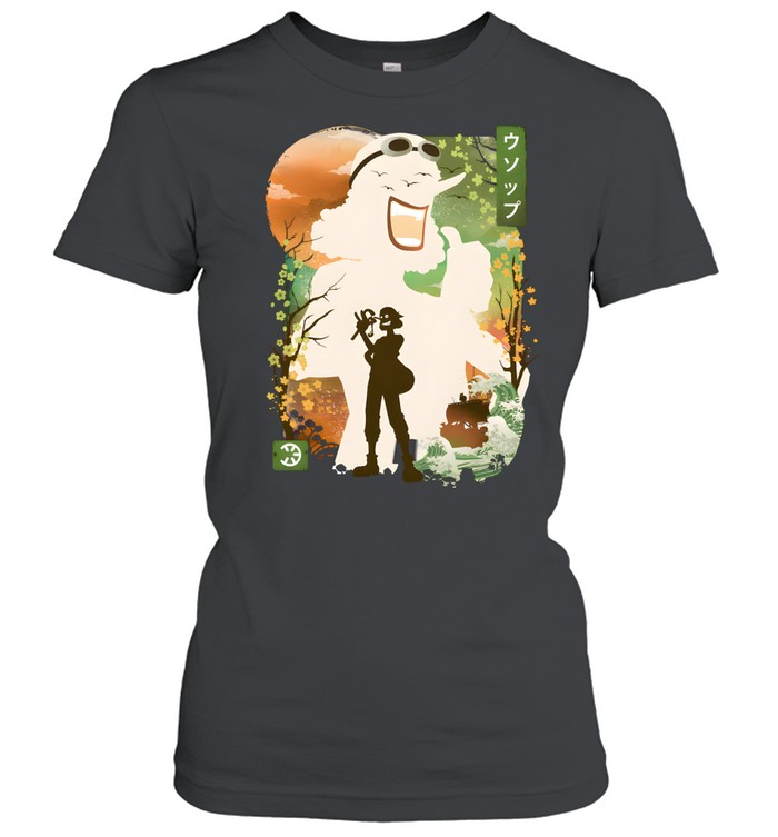 Vintage Japanese Landscape Anime Graphic Women T-Shirt