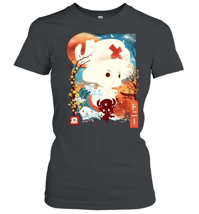 Vintage Japanese Landscape Fan Women T-Shirt