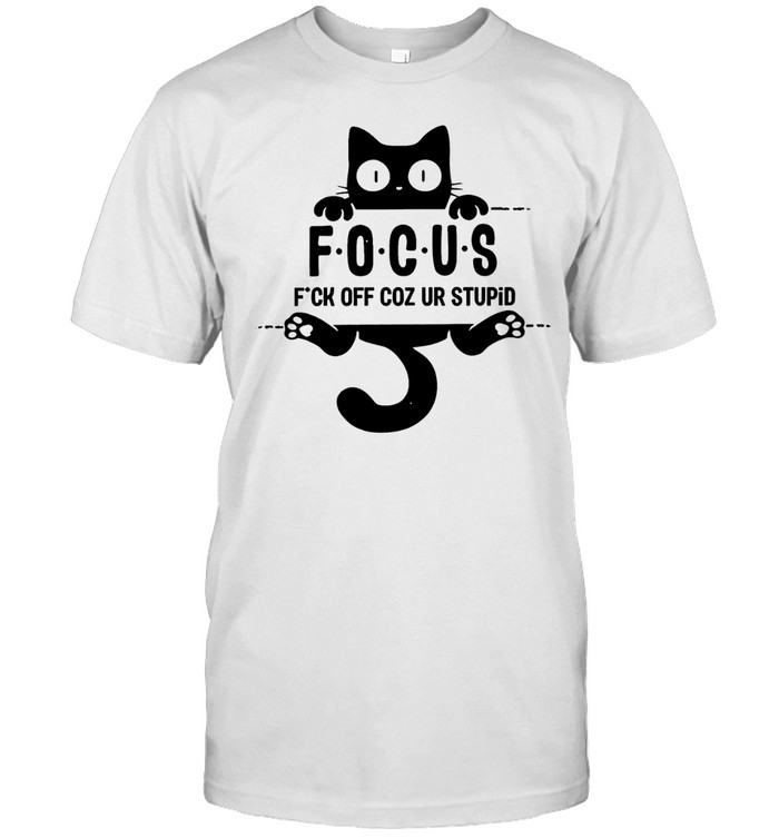 Black Cat Focus Unisex T-Shirt