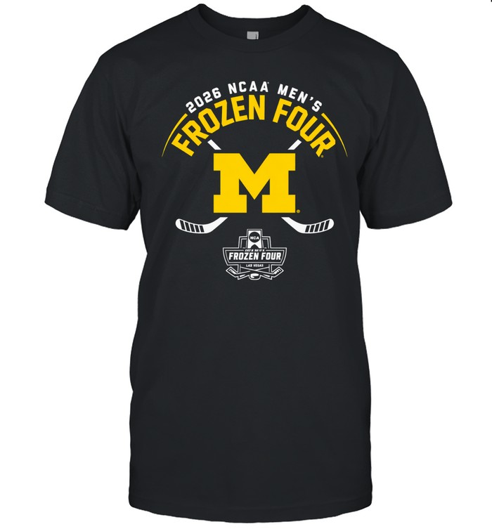 Michigan Wolverines Men’s Hockey 2026 Frozen Four Unisex T-Shirt