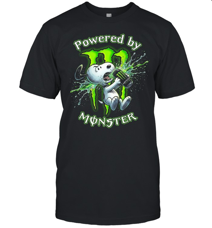Powered by Energy Drink Funny Dog Graphic T-Shirt Unisex T-Shirt