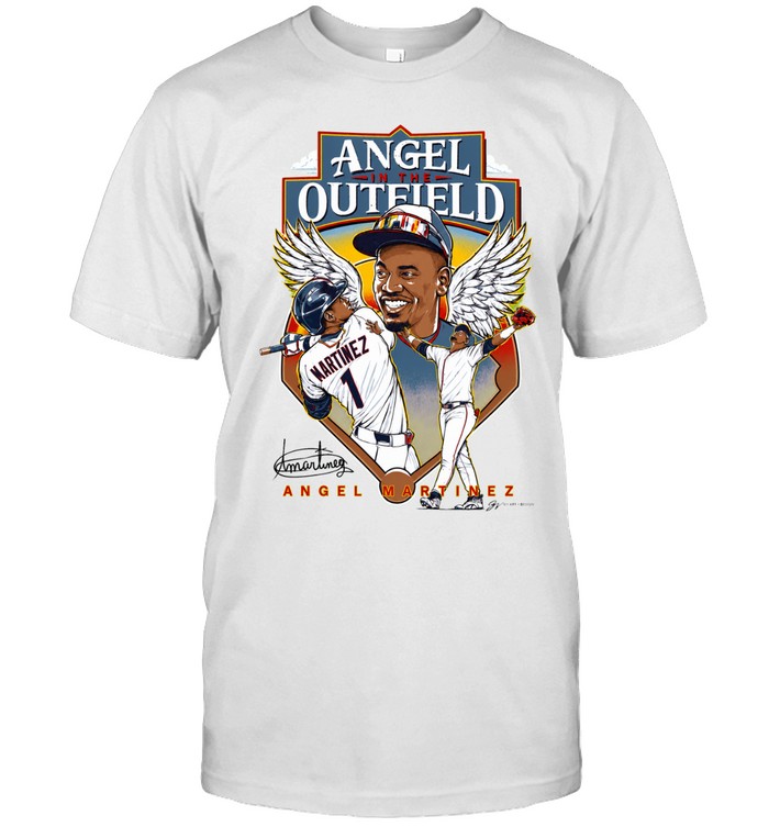 Angel Martinez In The Outfield Cleveland Baseball Signature Unisex T-Shirt