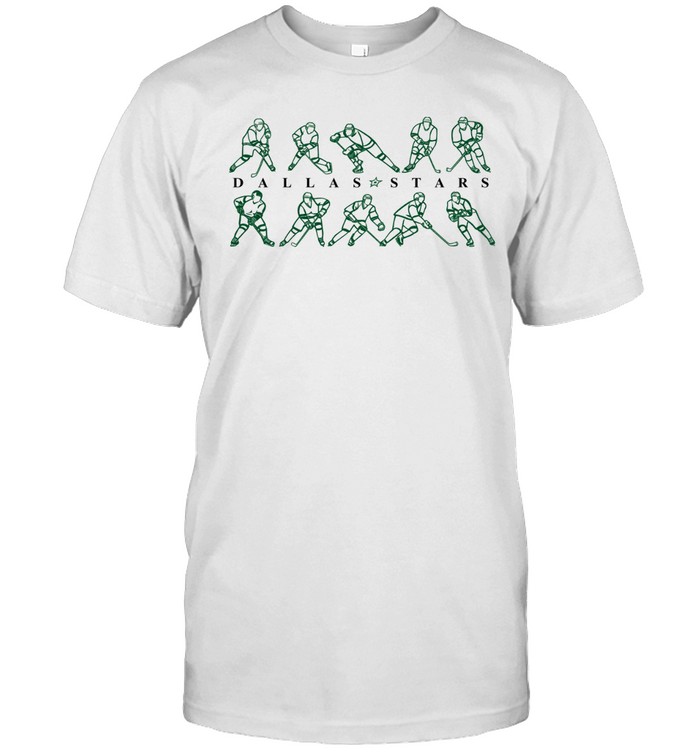 Dallas Stars Hockey Players Vintage Green Retro Graphic 2026 Unisex T-Shirt