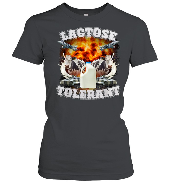 Military milk cow conflict lactose tolerant Women T-Shirt