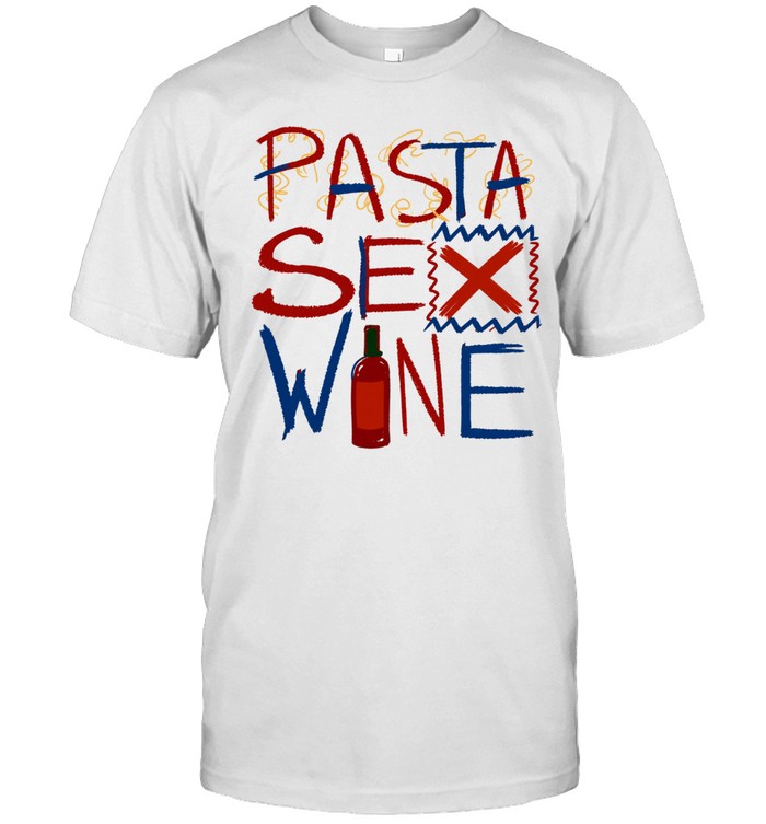 Pasta sex wine vintage style Unisex T-Shirt