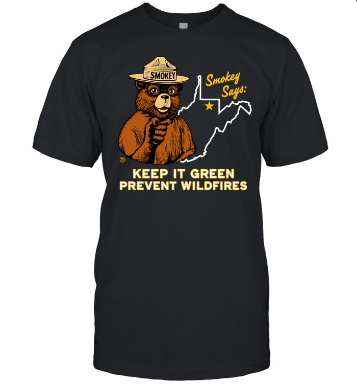 Smokey x West Virginia Keep It Green Prevent Wildfires Unisex T-Shirt
