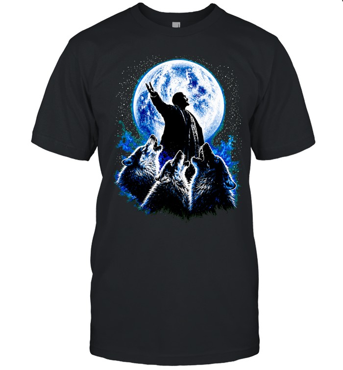 Vladimir Lenin moon speaker howling wolves Unisex T-Shirt
