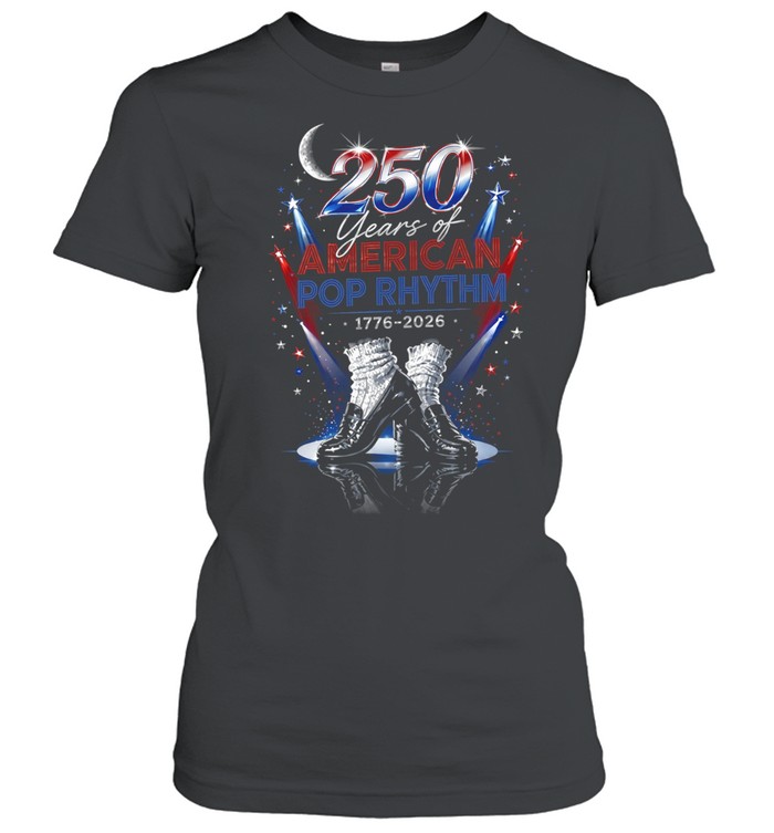 250 years of american pop rhythm moonwalk through freedom Women T-Shirt