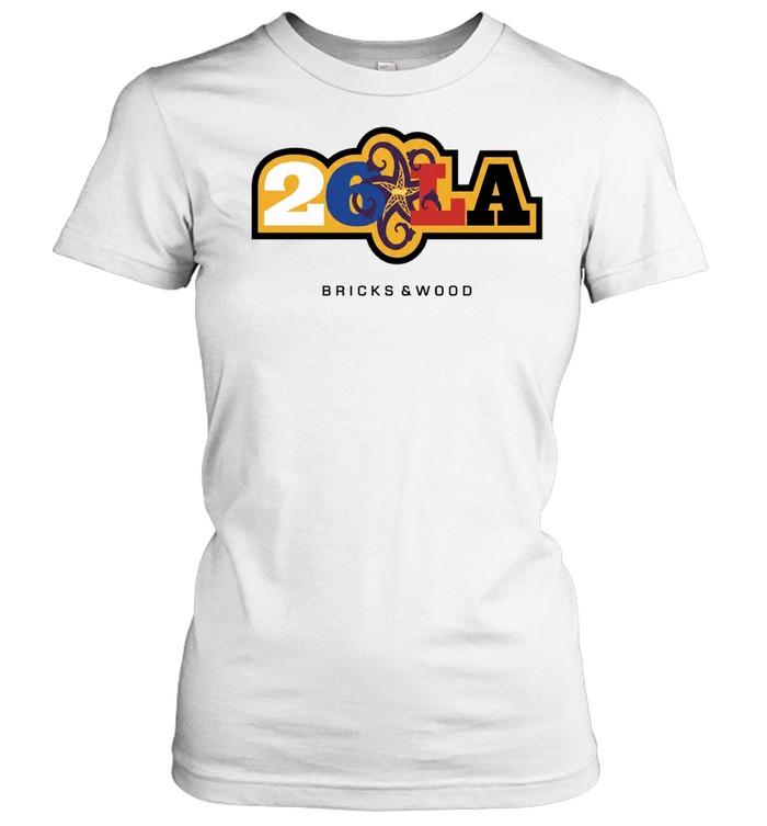 26 LA Bricks and Wood Los Angeles Lakers Women T-Shirt