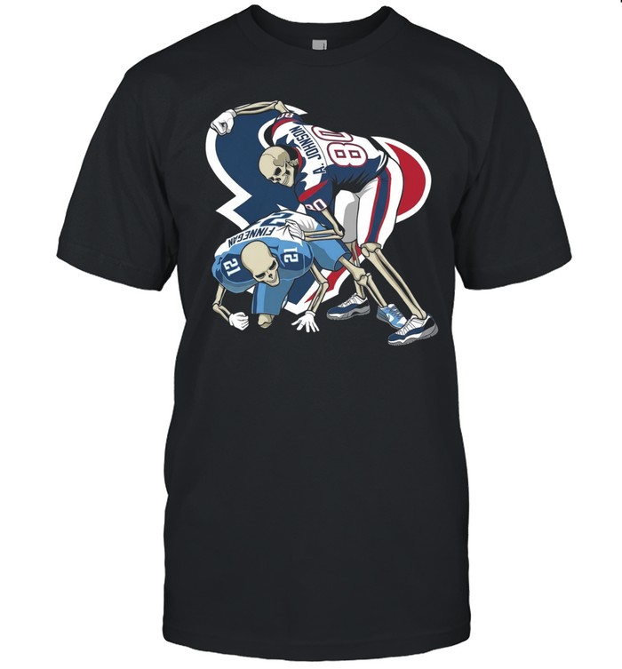 Andre Johnson vs Cortland Finnegan Skeleton Football Fight Unisex T-Shirt