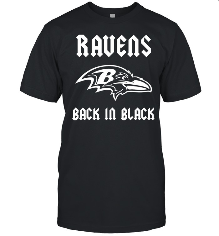 Baltimore Ravens back in black logo Unisex T-Shirt