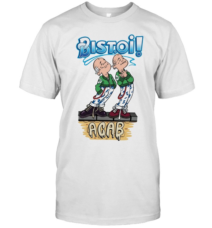 Bistoi ACAB Skinhead Cartoon Streetwear Culture Unisex T-Shirt