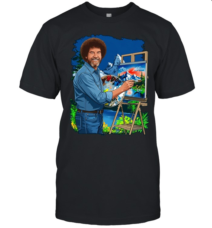 Bob Ross painting landscape painter artist Unisex T-Shirt