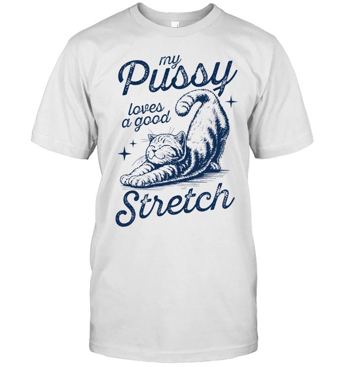 Cat Stretching Funny Graphic Comfort Colors Unisex T-Shirt