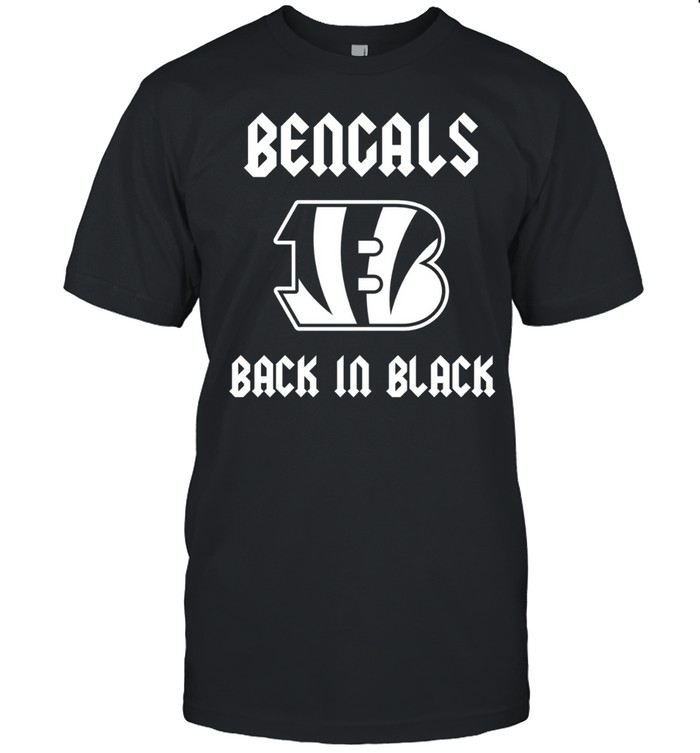 Cincinnati Bengals back in black logo Unisex T-Shirt