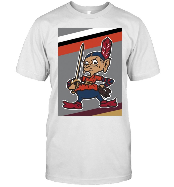 Cleveland Guardians sword warrior mascot vintage cartoon art Unisex T-Shirt