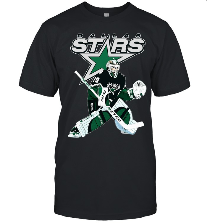 Dallas Stars Goalie Jake Oettinger Green Jersey Ice Hockey Unisex T-Shirt