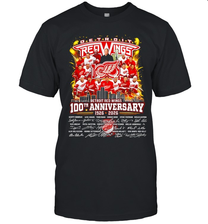 Detroit Red Wings 100th Anniversary 1926-2026 Legends Unisex T-Shirt