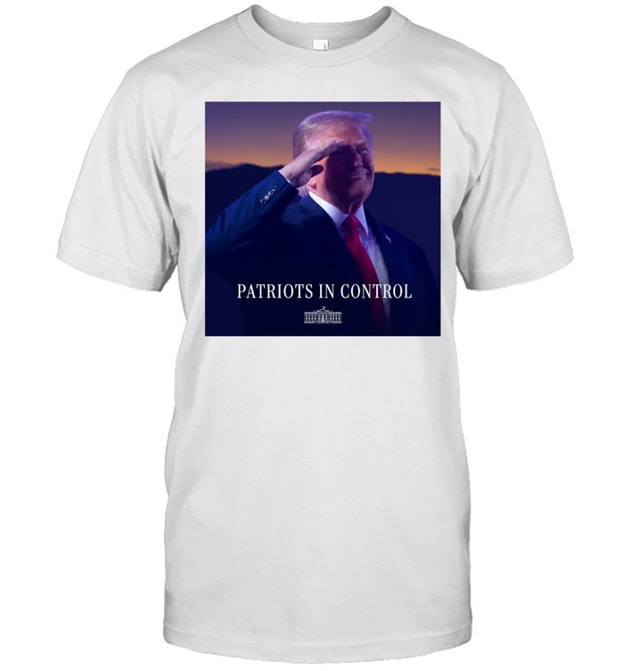 Donald Trump Patriots In Control White House Saluting Unisex T-Shirt