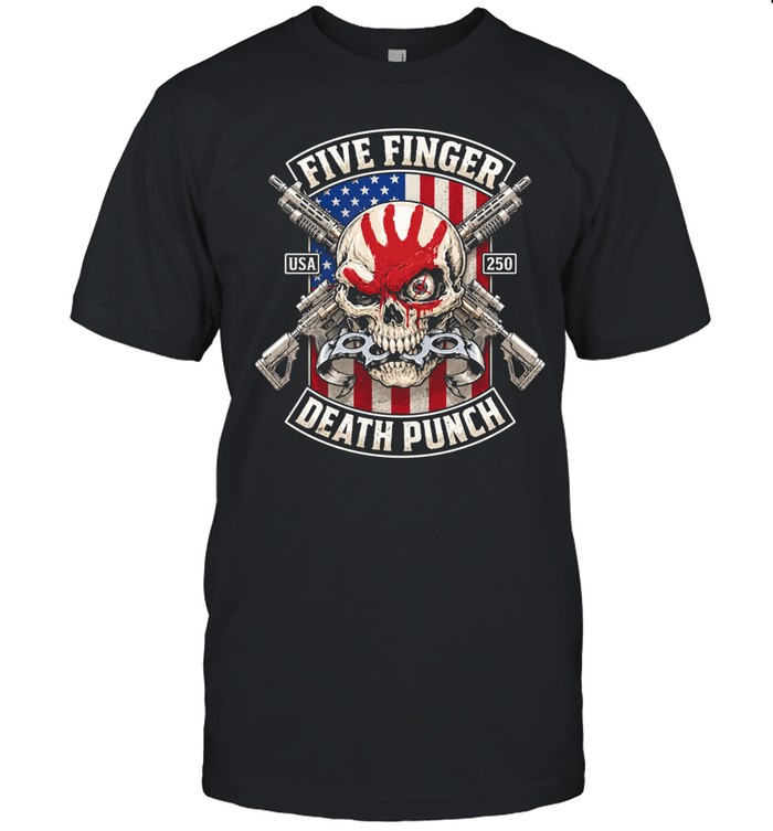 Five Finger Death Punch July 4th Skull Unisex T-Shirt