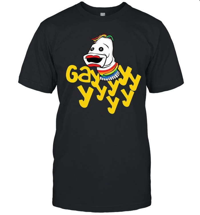 Gayyyyyy Sock Puppet Pride Rainbow LGBTQ Unisex T-Shirt
