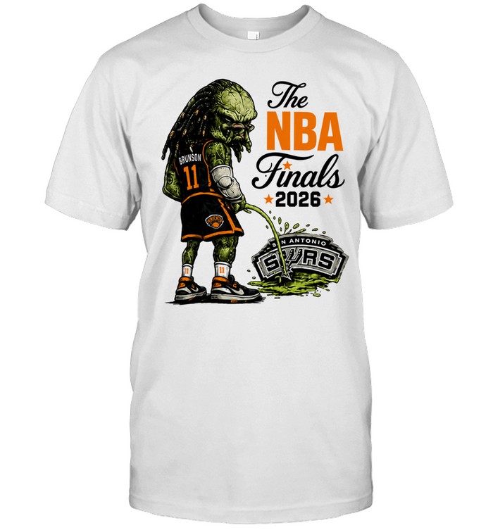 Jalen Brunson Predator Peeing On San Antonio Spurs Logo Parody Finals 2026 Unisex T-Shirt