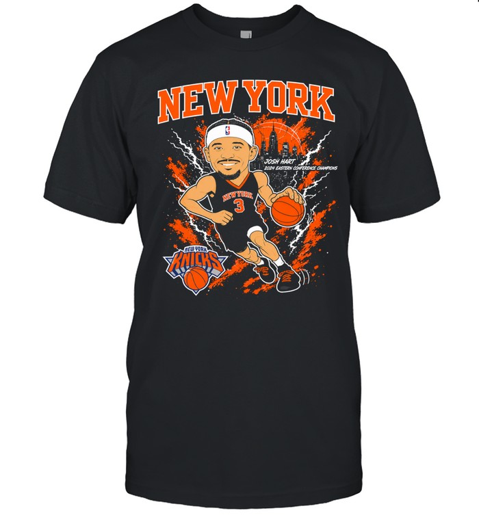 Josh Hart New York Knicks Outerstuff Youth 2026 Finals Player Unisex T-Shirt