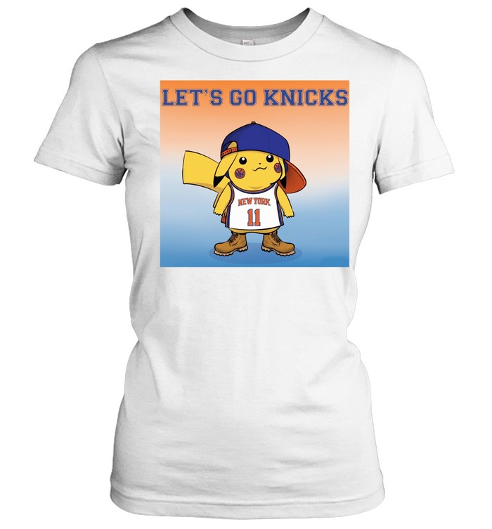 Lets Go Knicks Pikachu Cartoon New York Knicks Finals 2026 Women T-Shirt