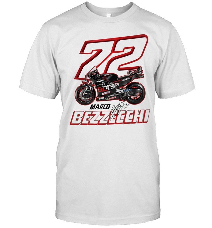 Marco Bezzecchi 72 Aprilia MotoGP Racing signature Unisex T-Shirt