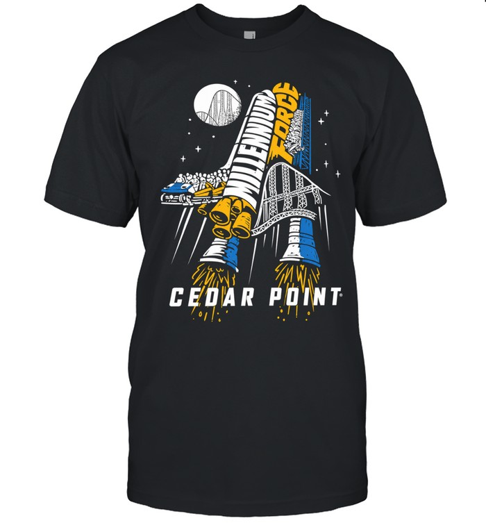 Millennium Force Wordscape Cedar Point Unisex T-Shirt