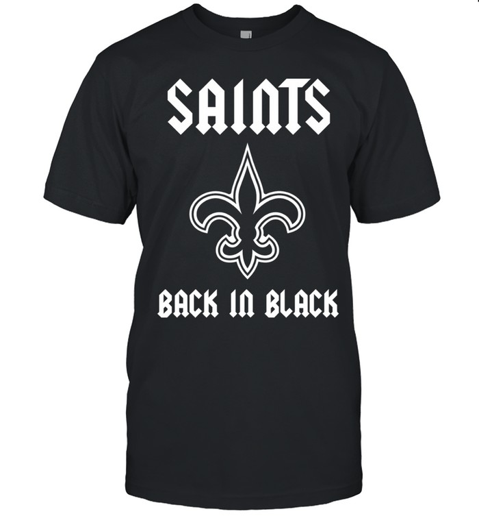 New Orleans Saints back in black logo Unisex T-Shirt