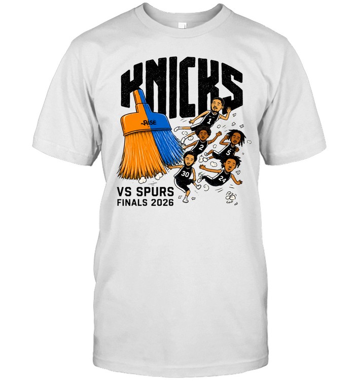 New York Knicks vs Spurs Finals 2026 Broom Sweep Unisex T-Shirt