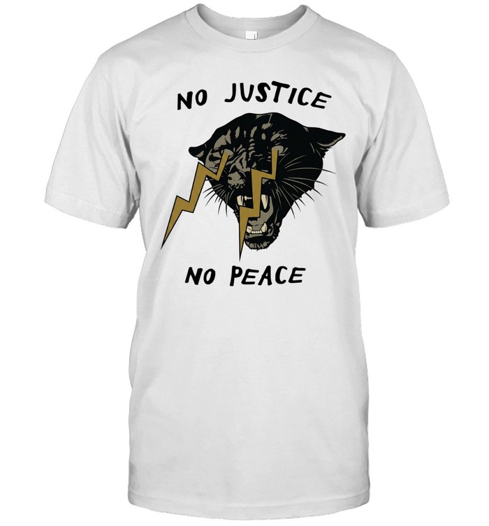No Justice No Peace Panther Lightning Bolt Unisex T-Shirt