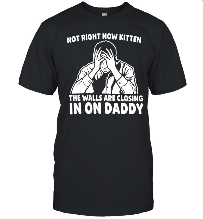 Not Right Now Kitten the Walls Are Closing in on Daddy Unisex T-Shirt