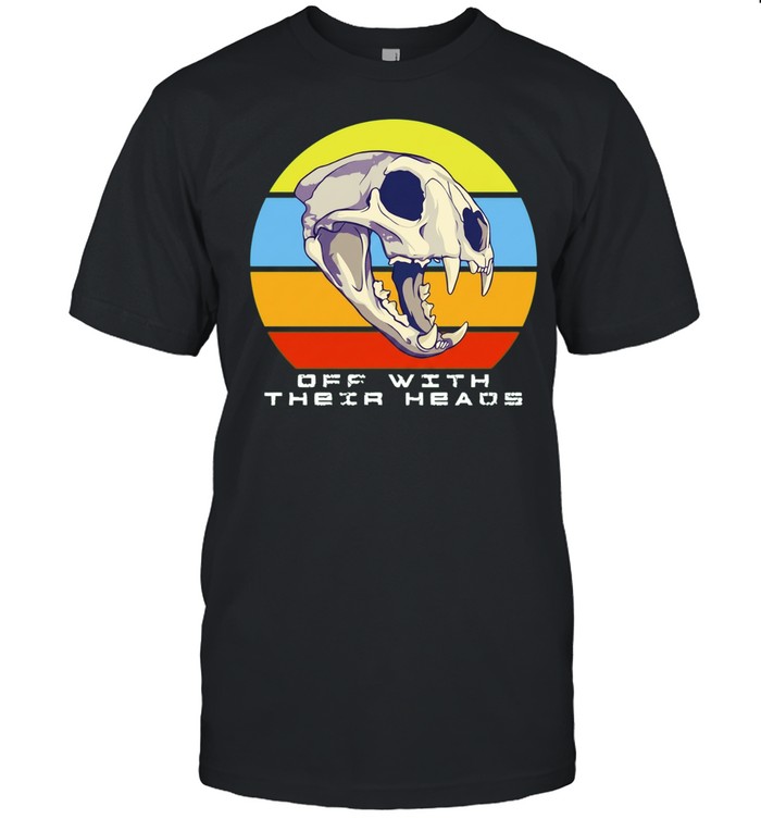 Off with Their Heads Cat Skull feline skeleton Unisex T-Shirt