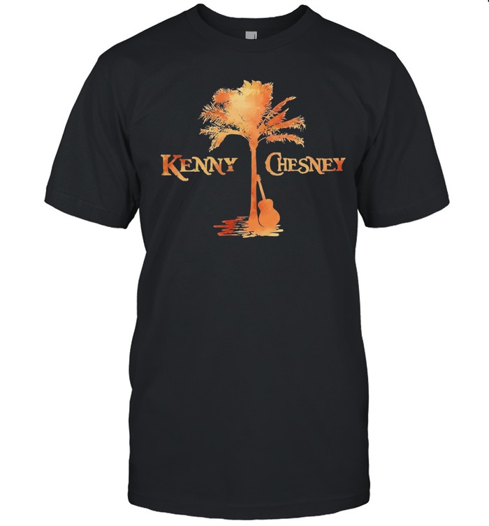 palm tree guitar silhouette vintage Unisex T-Shirt