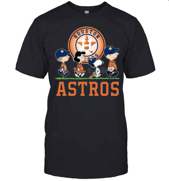 Peanuts characters Houston Astros Snoopy abbey road Unisex T-Shirt