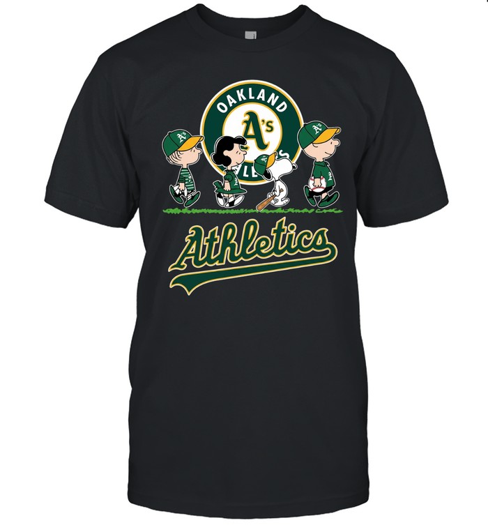 Peanuts characters oakland Athletics Snoopy abbey road Unisex T-Shirt