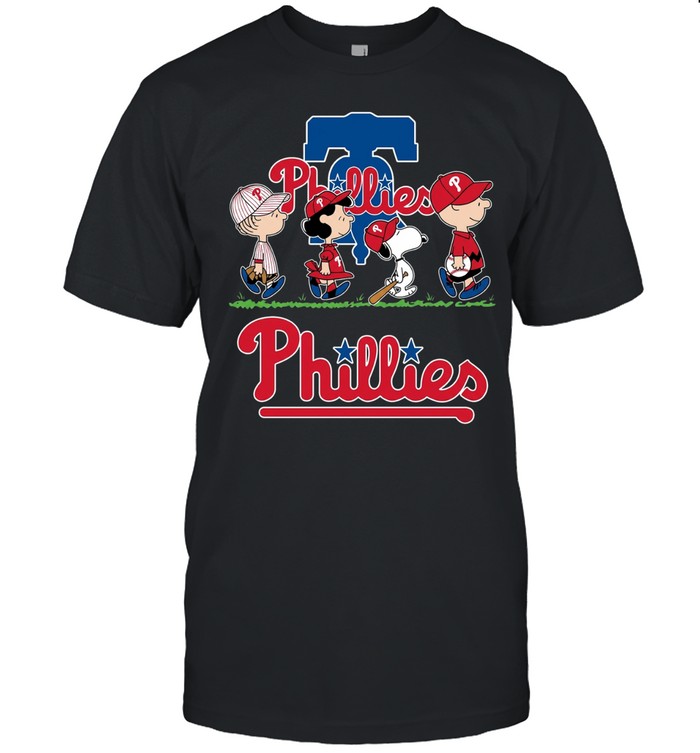 Peanuts characters Philadelphia Phillies abbey road Unisex T-Shirt