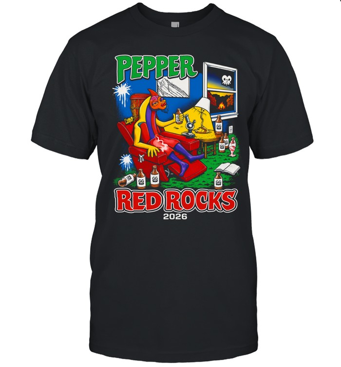 Pepper Red Rocks Amphitheatre In Morrison Colorado 2026 Unisex T-Shirt